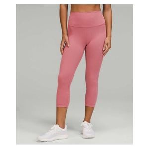 Lululemon Wunder Train High-Rise Crop 21" Brier Rose Size 12